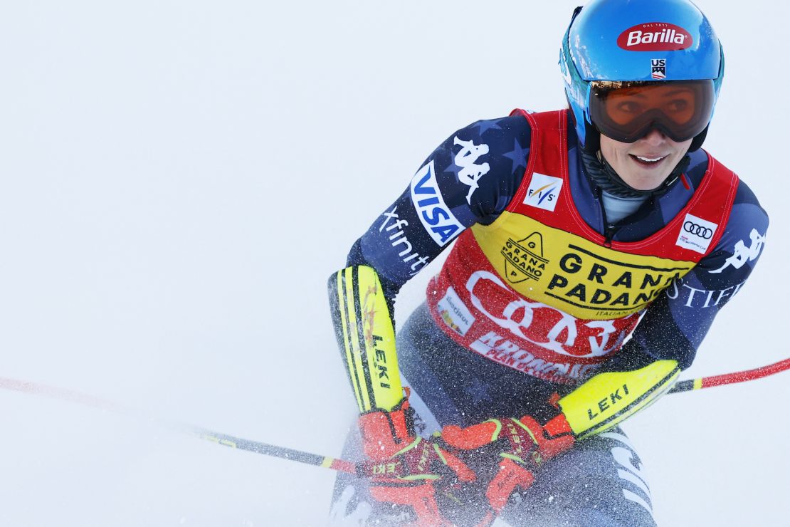 Shiffrin's 83rd World Cup win saw her break Lindsey Vonn's record.