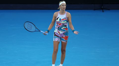 Azarenka was unable to win a third Australian Open title.