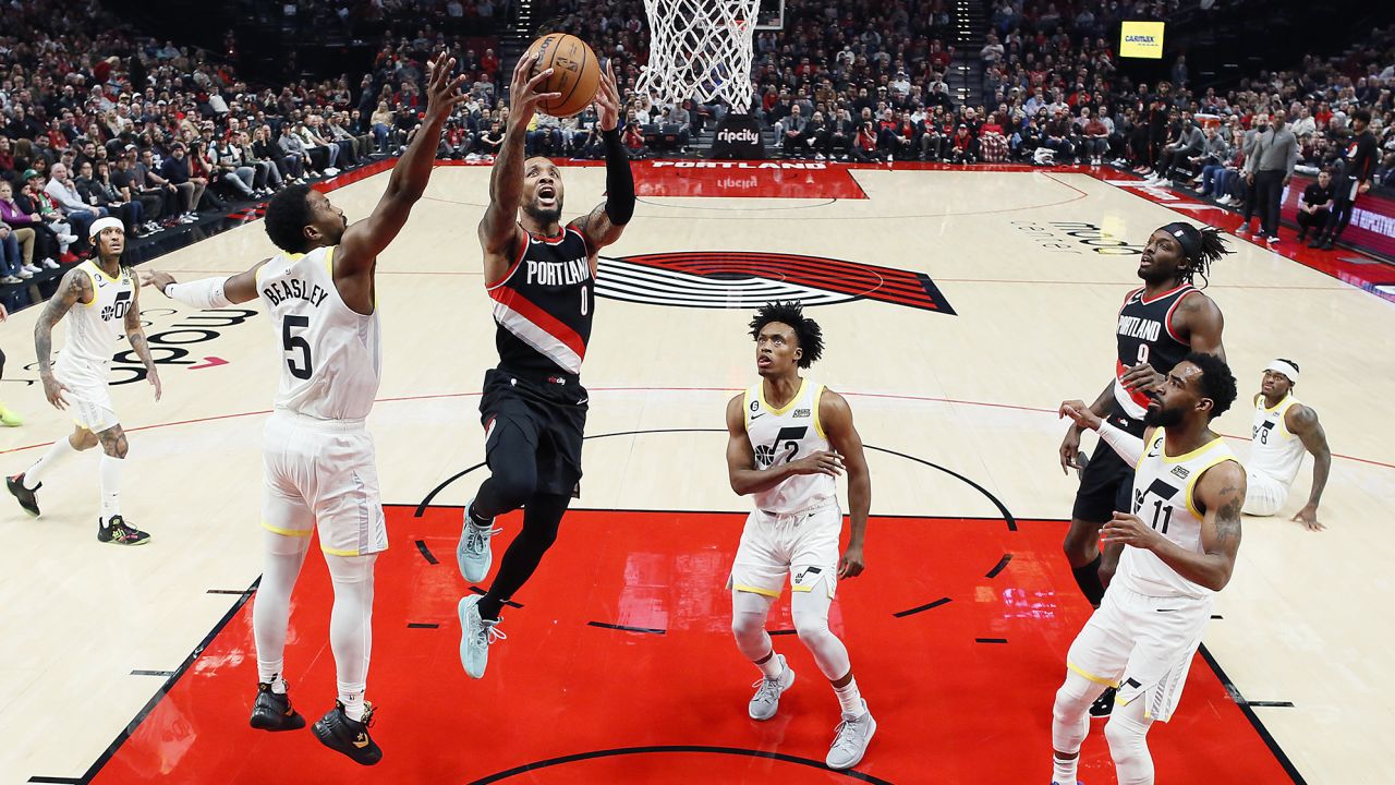 Damian Lillard inspired the the Portland Trail Blazers to victory on Wednesday. 