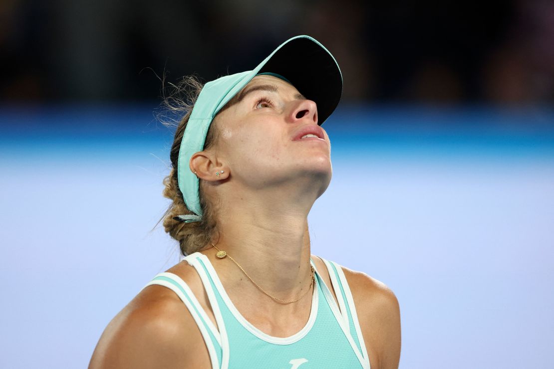Linette was unable to continue her dream run at the Australian Open.