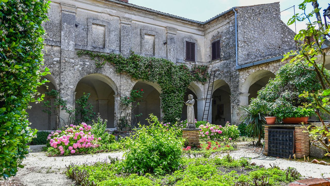 <strong>Flowery history: </strong>The Franciscan monastery is near the town of Frosinone.