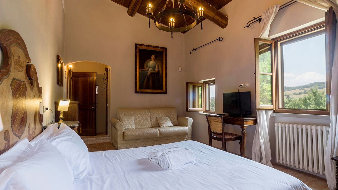 <strong>Room with a view: </strong>This monastery in Umbria is currently used as a boutique hotel.
