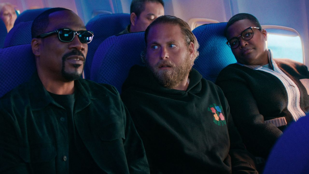 Eddie Murphy, Jonah Hill and Sam Jay in the Netflix comedy "You People."