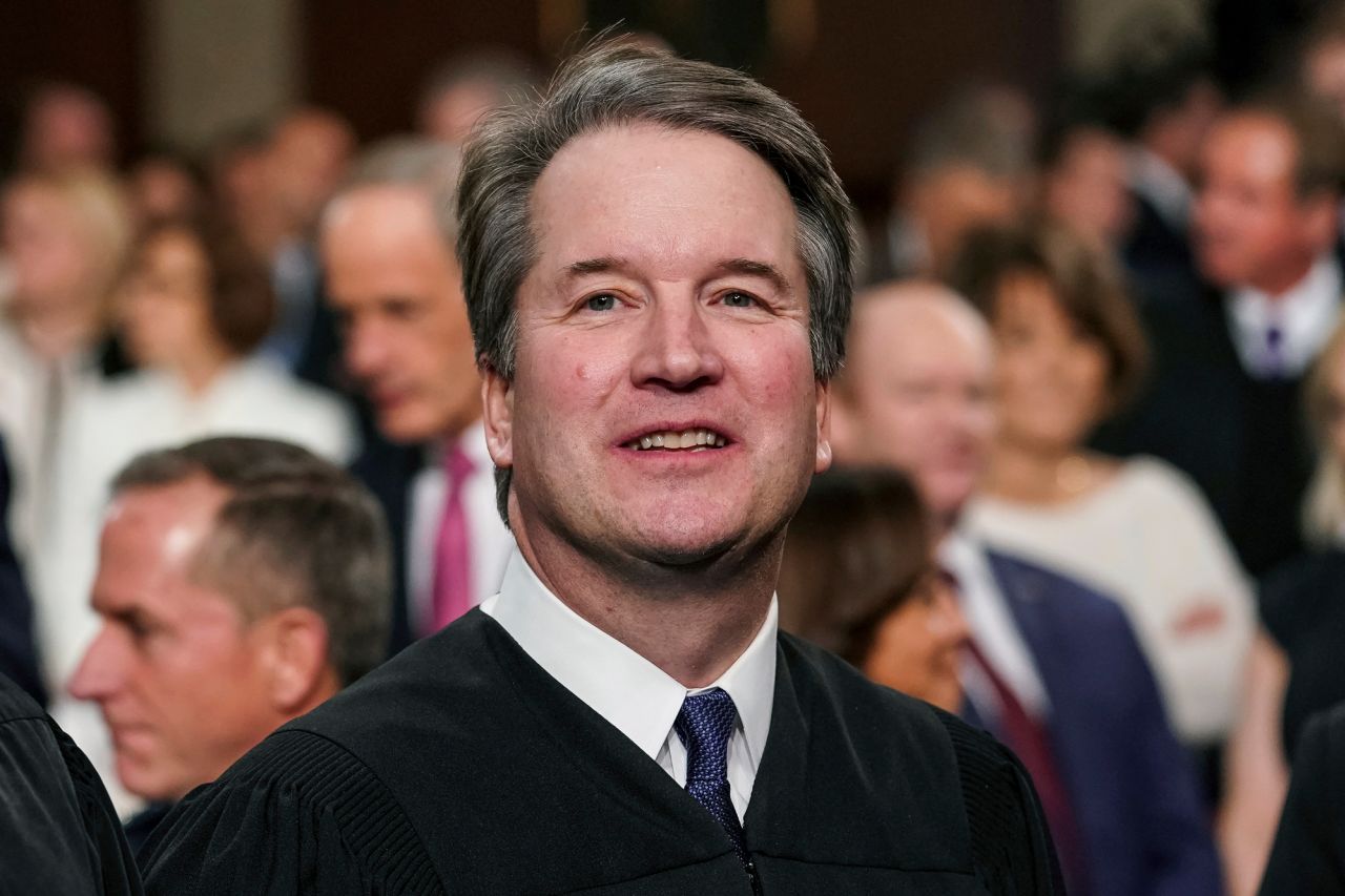 Supreme Court Associate Justice Brett Kavanaugh watches as President Donald Trump arrives to give his State of the Union address to a joint session on Congress at the Capitol in Washington, on Feb. 5, 2019.