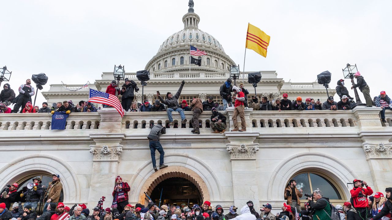Pro-Trump protesters swarm the US Capitol in attempt to overturn the results of the 2020 election.