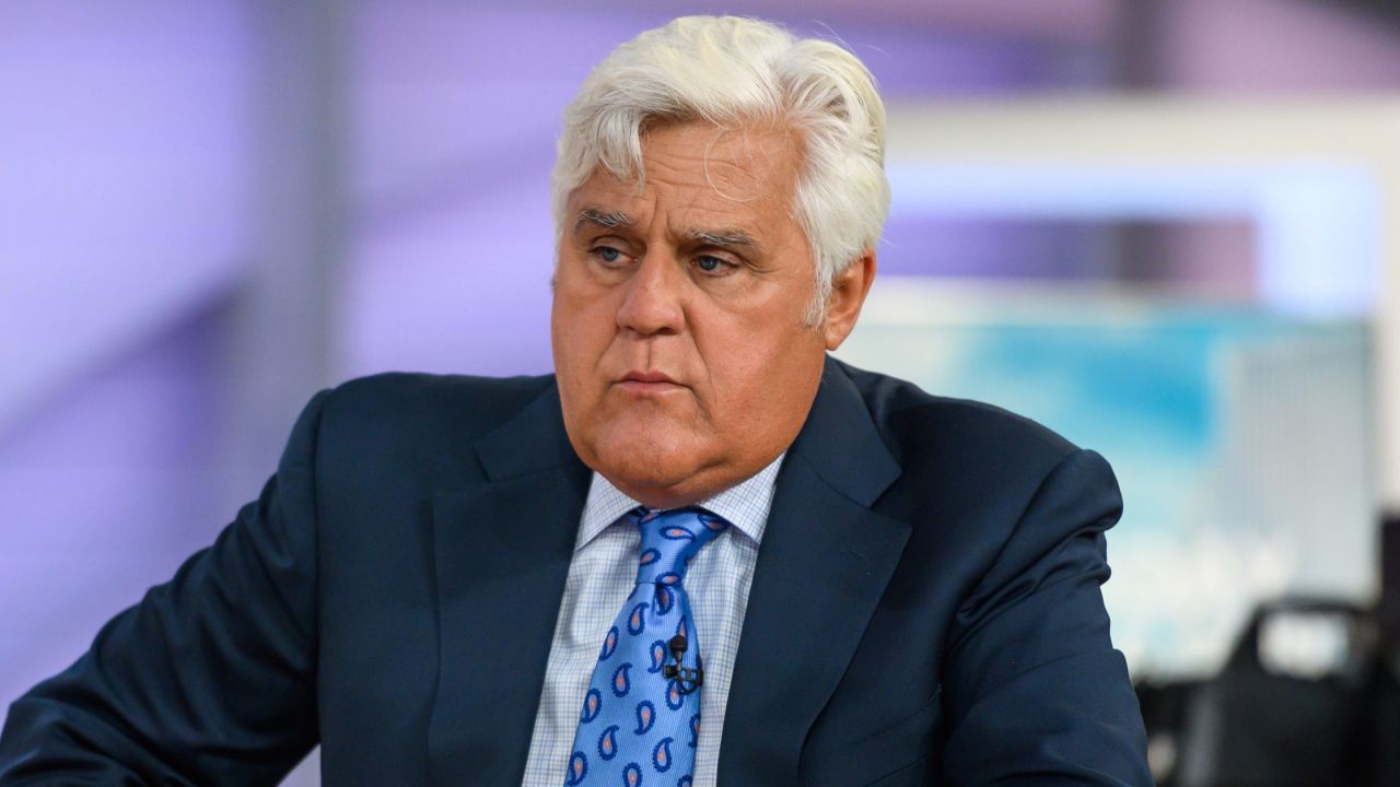 Jay Leno, here in 2019, says he suffered broken bones in a recent motorcycle accident.