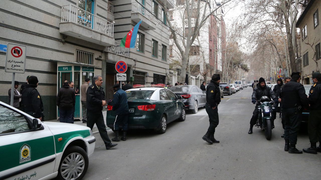 Iran's Foreign Minister said the attacker had "personal" motives, while Azerbaijan's President called the attack a "terrorist" act.