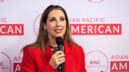 RNC Chair Ronna McDaniel speaks during a volunteer appreciation event at the APA (Asian Pacific American) Community Center in Westminster, CA on Tuesday, January 24, 2023. 