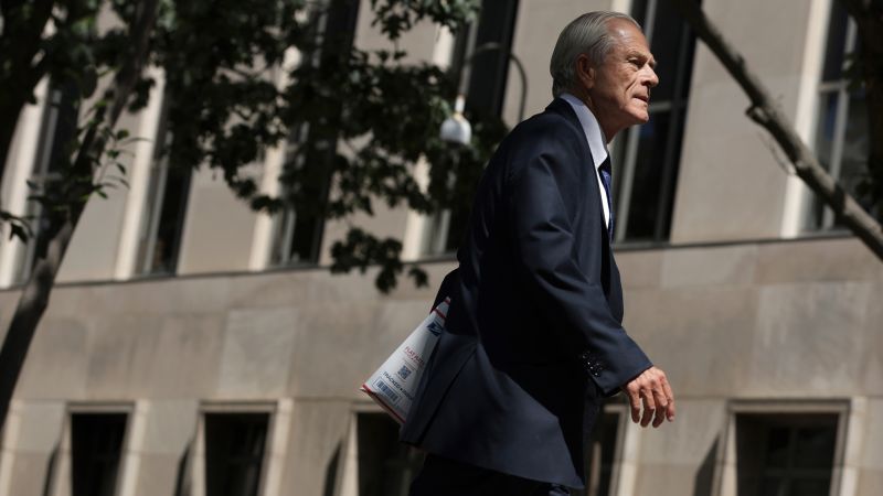 NextImg:Judge orders former Trump adviser Peter Navarro to turn over emails from his private account said to be White House records | CNN Politics