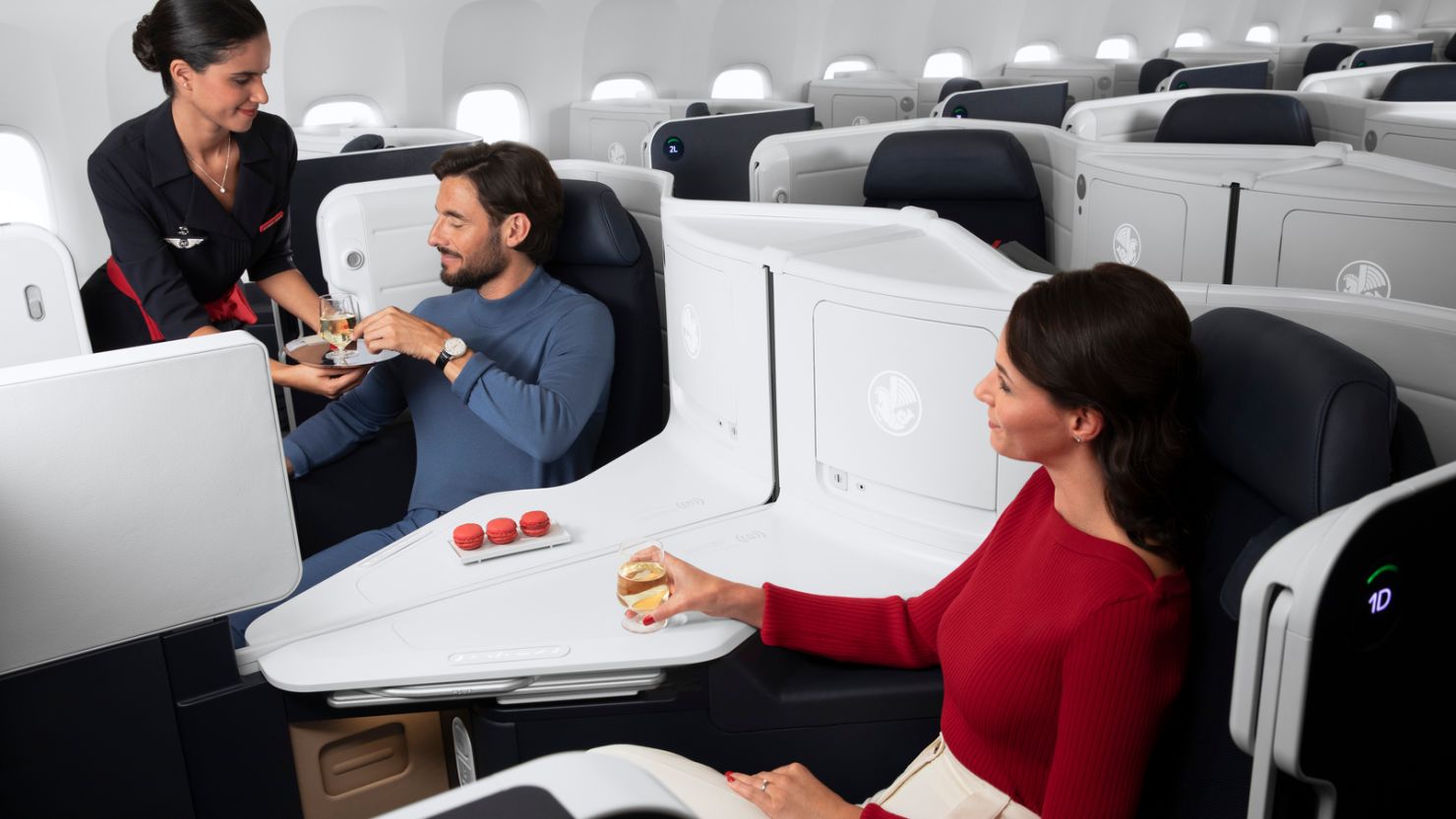The new Air France business class cabin entered service on January 20.