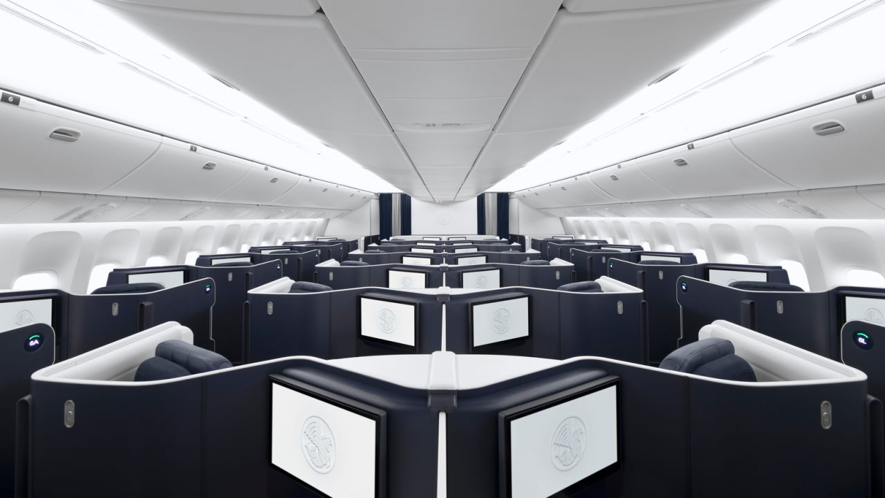 Air France has introduced its new 48-seat business class cabin.