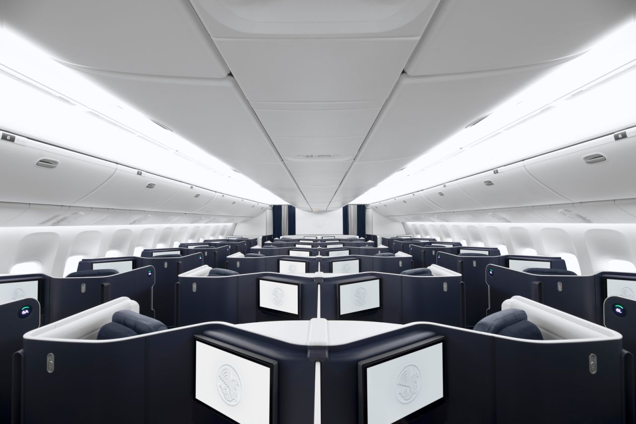 Air France has introduced its new 48-seat business class cabin.