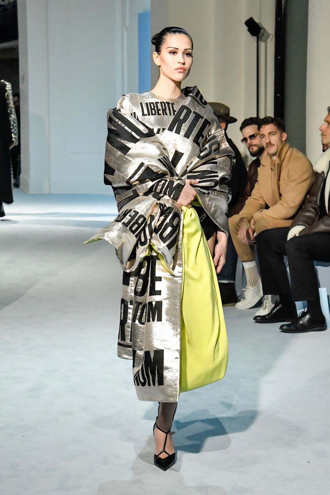 Ackermann was inspired by Gaultier's passion for human rights.