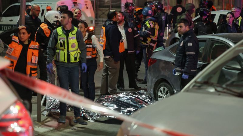 At least seven dead in Jerusalem synagogue attack, Israeli police say