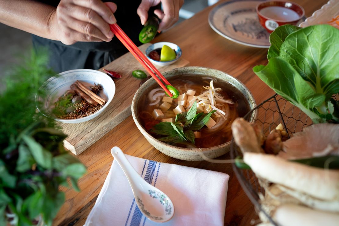 Traditional Vietnamese pho is part of the "blue zone" pattern of eating.