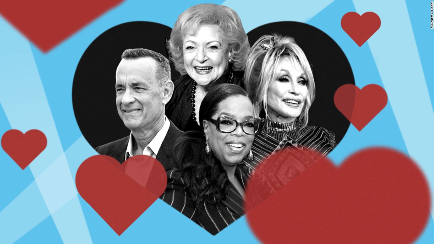 Some celebrities are so beloved that they appeal to most Americans, regardless of political and social differences. Dolly Parton, Tom Hanks, the late Betty White and Oprah are just some who have cemented reputations as American sweethearts.