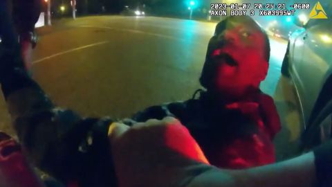 In a video released by the city, officers attempt to detain Tire Nichols during a traffic stop.