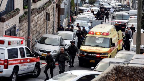 The two men injured in the City of David area of Jerusalem are father and son, according to police. 