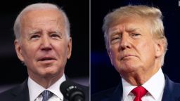 President Joe Biden, left, and former President Donald Trump