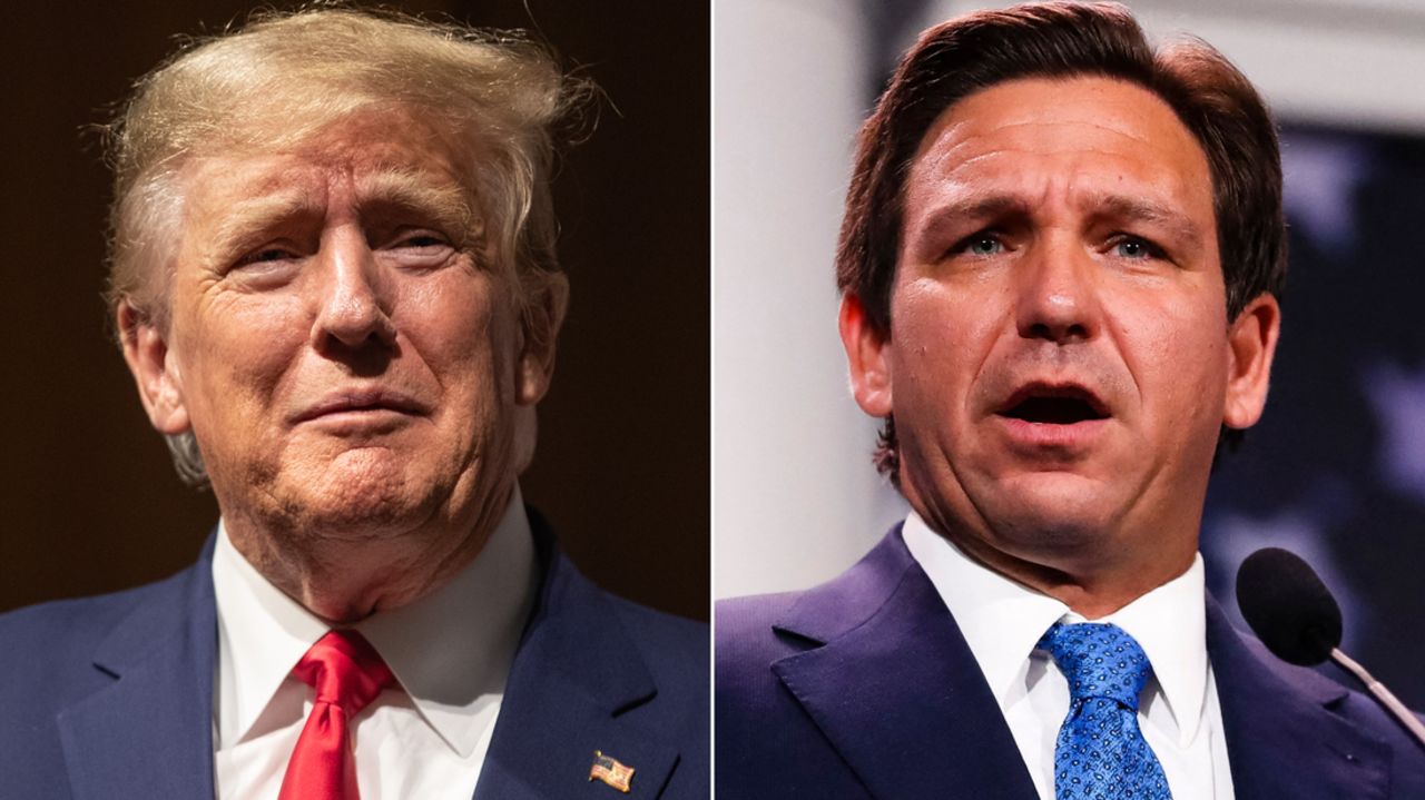 Donald Trump Ron DeSantis SPLIT