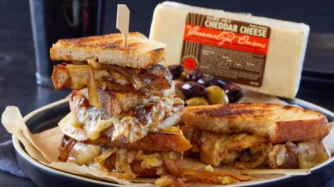 Trader Joe's Cheddar Cheese with Caramelized Onions