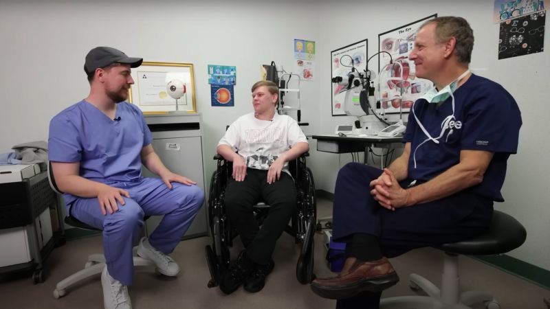 YouTube star MrBeast helps 1,000 blind people see again by sponsoring cataract surgeries | CNN