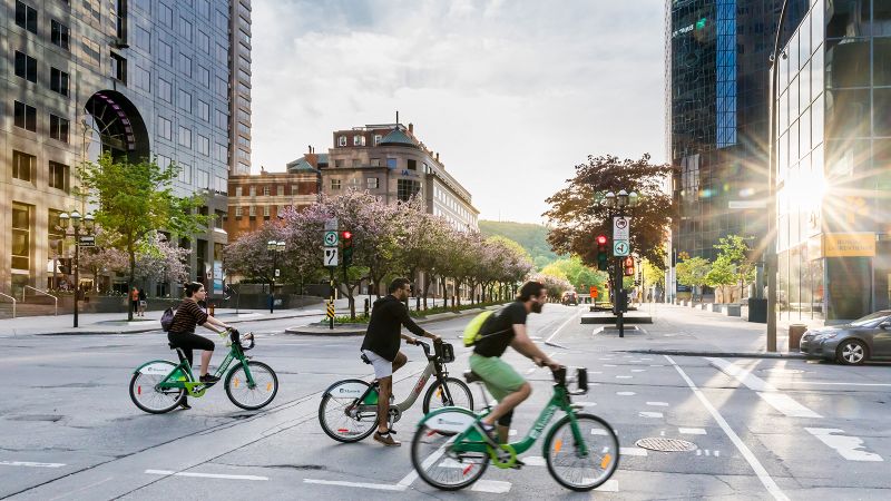 City store of bicycles