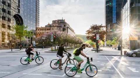 Montreal is a year-round biking city, but its two-wheeled charms are probably best explored in warmer weather.