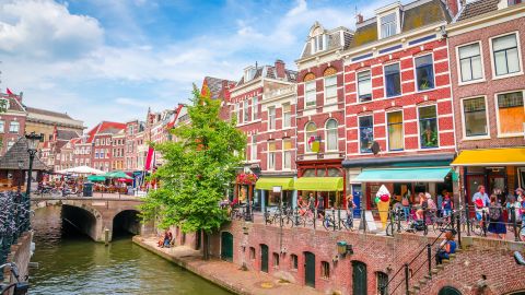 If you don't want to deal with the crowds of Amsterdam, then head to Utrecht, where you can still get traditional old streets, buildings and waterways as well as a strong bicycle culture.