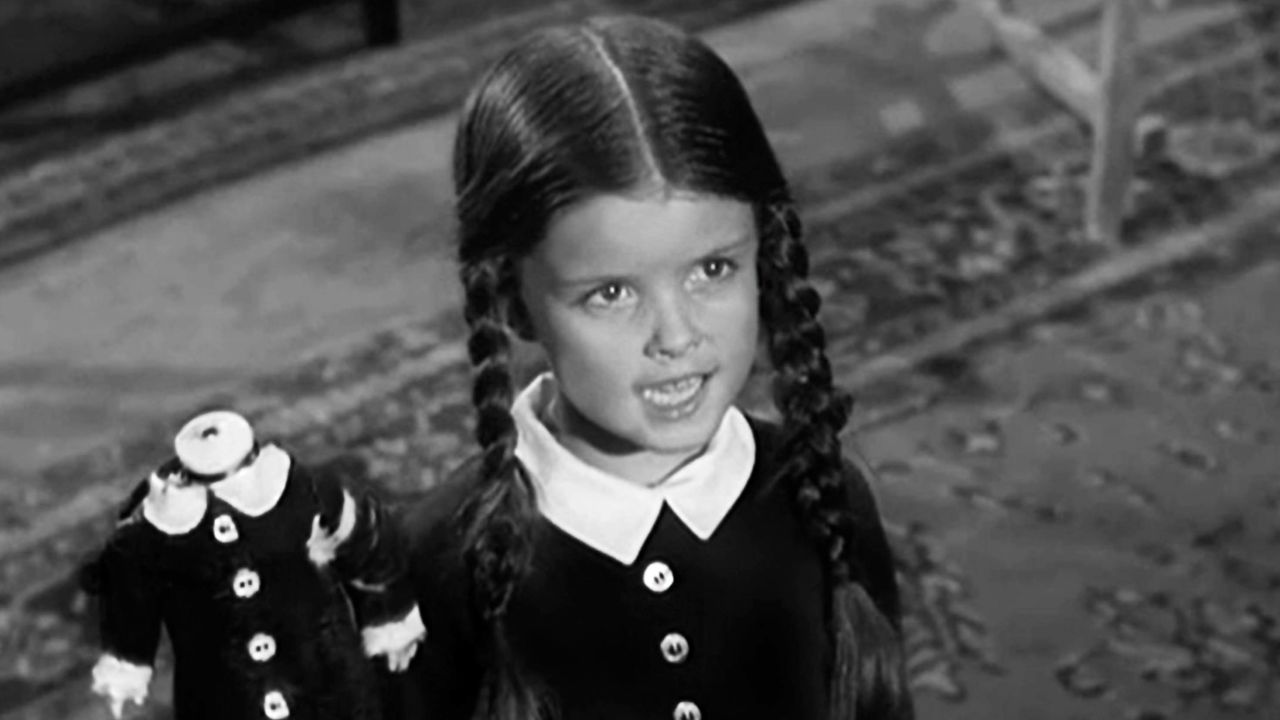 Lisa Loring as Wednesday Addams in 'The Addams Family' in 1965.