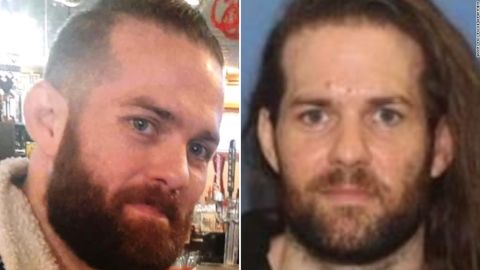 Authorities say Benjamin Foster, pictured above, may be trying to change his appearance while eluding police.
