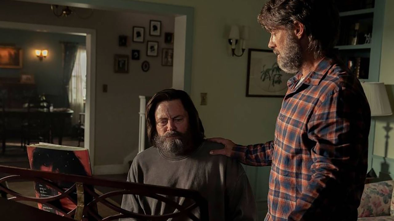 Nick Offerman (left) and Murray Bartlett play Bill and Frank, respectvely, in a moving episode of "The Last of Us."