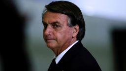 FILE PHOTO: Brazil's President Jair Bolsonaro looks on after a ceremony about the National Policy for Education at the Planalto Palace in Brasilia, Brazil June 20, 2022. REUTERS/Ueslei Marcelino/File Photo