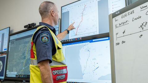 A member of the Incident Management Team coordinates the search for a radioactive capsule lost in transit.