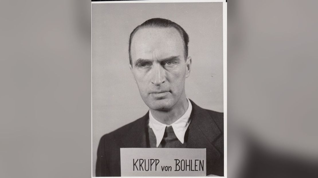 Alfried Krupp's mugshot taken by US forces 