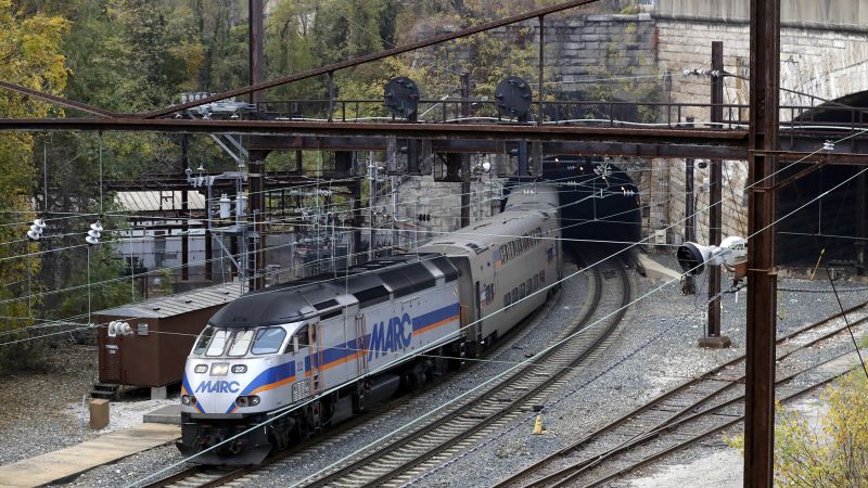 Century-old train tunnels in Baltimore and New York to get funding from Biden's infrastructure law