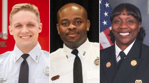 EMT-Basic Robert Long, EMT-Advanced JaMichael Sandridge, Fire Lt. Michelle Whitaker