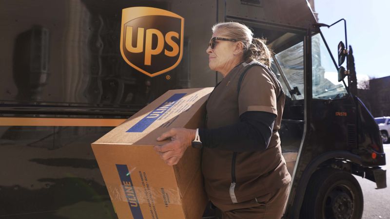 UPS reports record profit but forecasts slower 2023