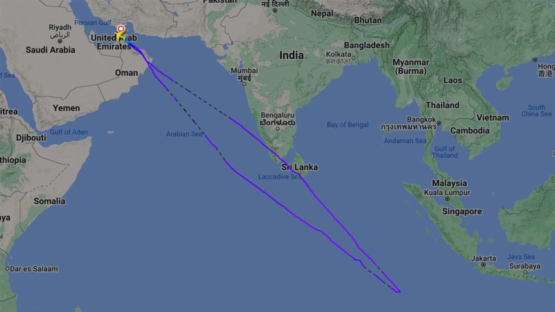 Courtesy of Flightradar24.com