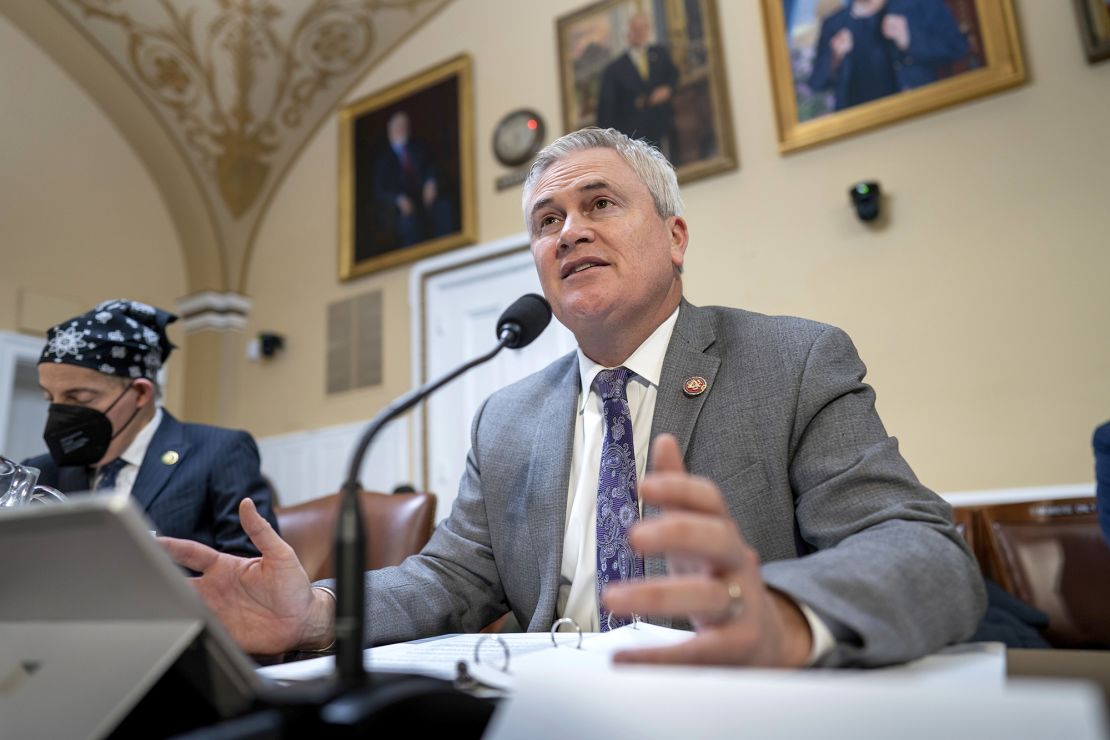 Rep. James Comer, R-Ky., new chairman of the House Oversight and Accountability Committee,at the Capitol in Washington, Monday, Jan. 30, 2023. 