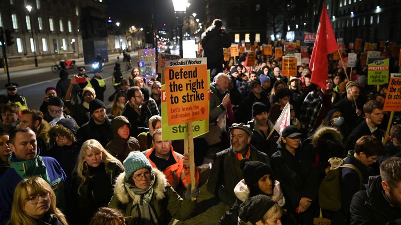 Britain hit by biggest day of strikes in a decade as pay disputes escalate