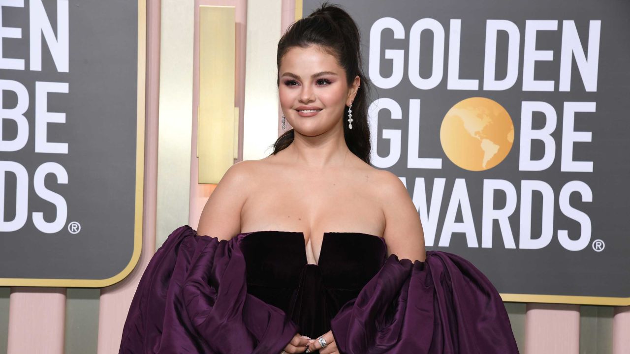 Selena Gomez at the Golden Globe Awards on January 12.