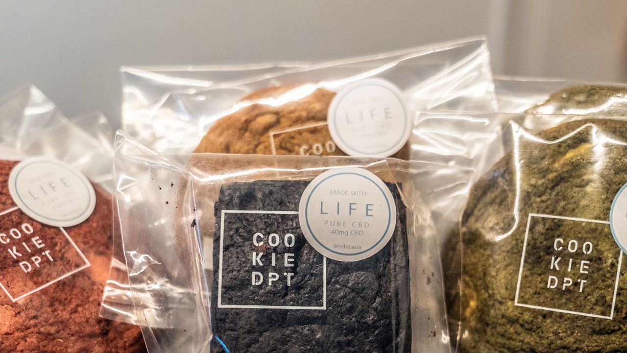 CBD cookies at the Found cafe in Hong Kong on August 11, 2022.