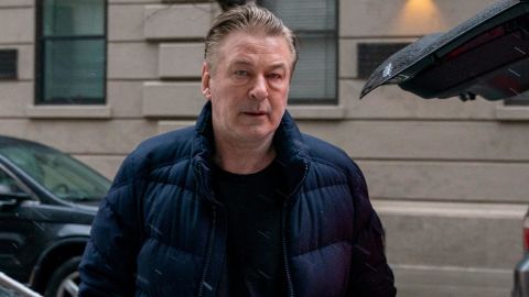 Actor Alec Baldwin seen departing his home in New York on January 31.