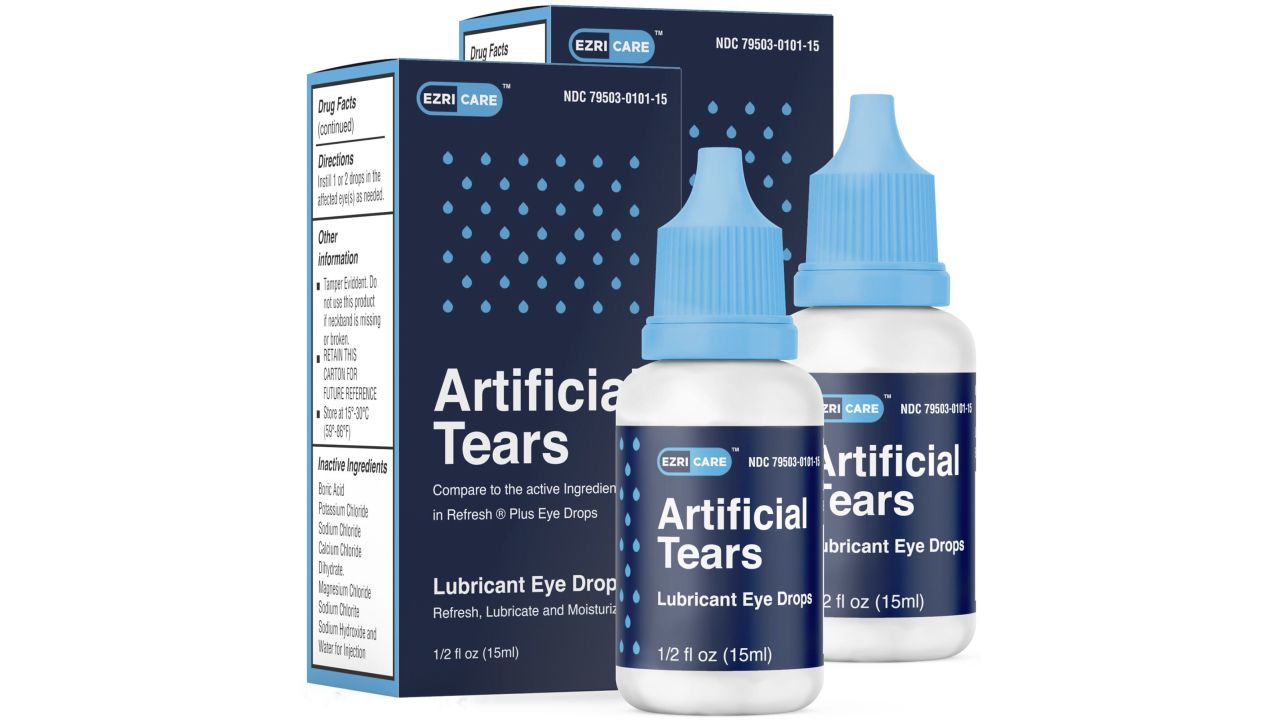 EzriCare says the eye drops' manufacturer is working on a recall.