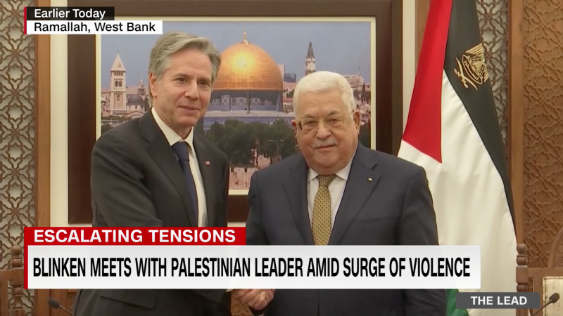 U.S. Secretary of State Blinken met with Palestinian leader Mahmoud Abbas today amid surge in violence | CNN