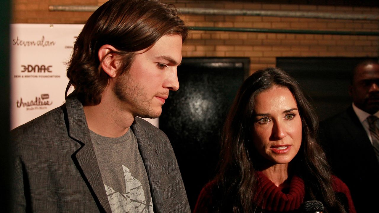 Ashton Kutcher and Demi Moore, seen here in 2011 in New York City.