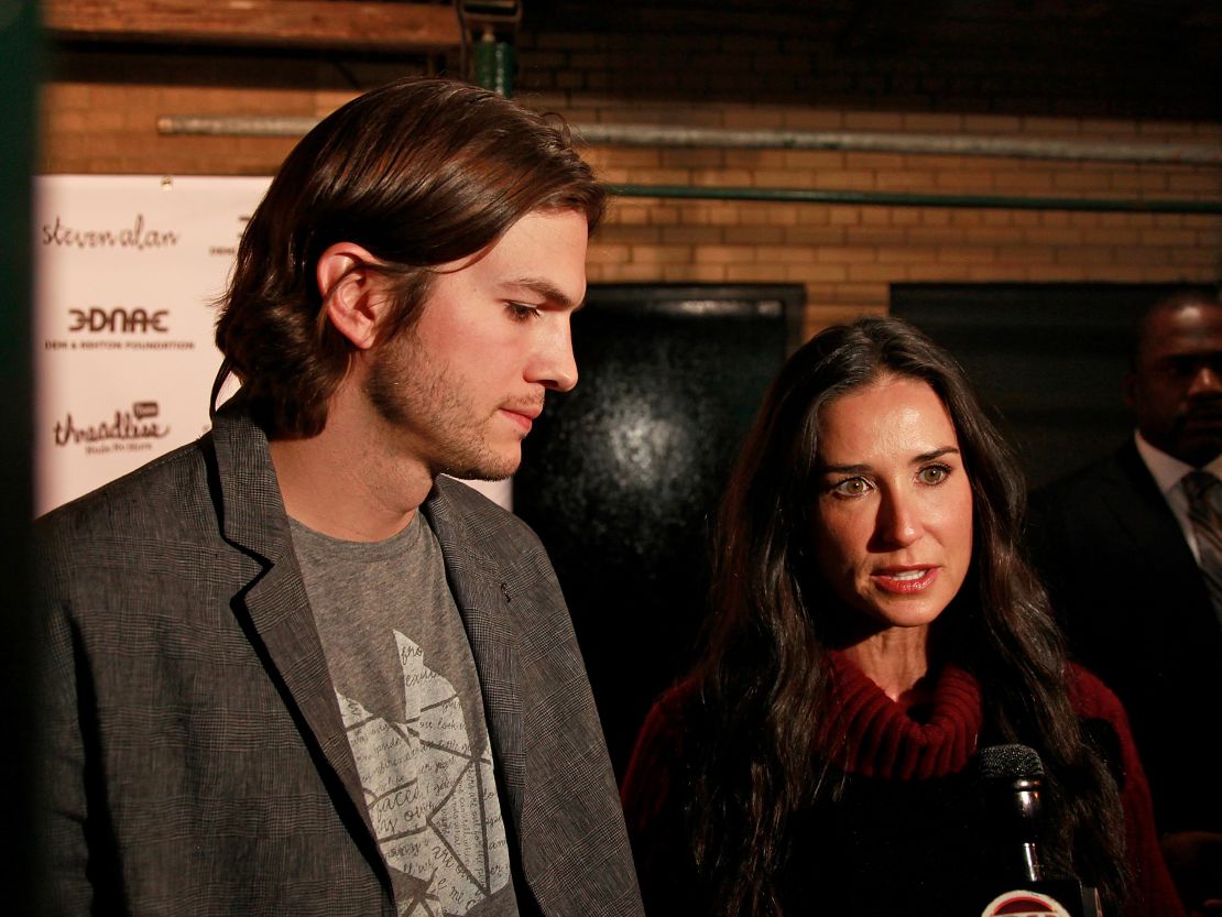 Ashton Kutcher and Demi Moore, seen here in 2011 in New York City.