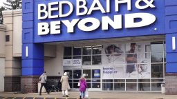 FOREST PARK, ILLINOIS - JANUARY 05: Customers shop at a Bed Bath & Beyond store on January 05, 2023 in Forest Park, Illinois. The retailer's stock plummeted more that 20 percent today after it warned that it was running out of cash to meet expenses and is exploring its financial options which include bankruptcy. 