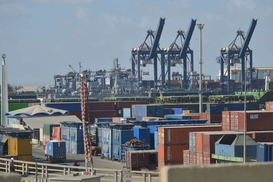 Pakistan's usually bustling ports, like this one in Karachi, have ground to a halt as the country grapples with a severe shortage of foreign currency.